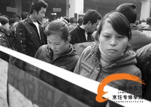 大学毕业生盲目在各大人才市场奔跑